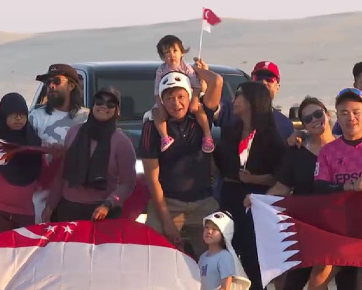 Singaporeans in Qatar bond over dune bashing in the desert during weekends