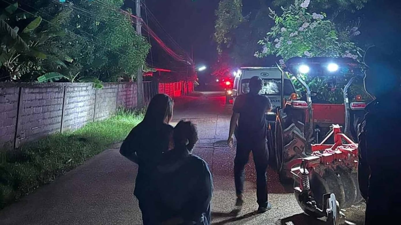 泰男爬电线杆触电 全身着火断头亡