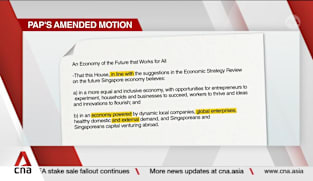 Parliament backs amended WP motion on Singapore's future economy after nine-hour debate