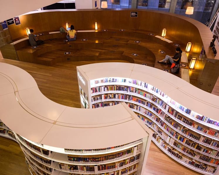Allow students preparing for exams to use study areas in public libraries