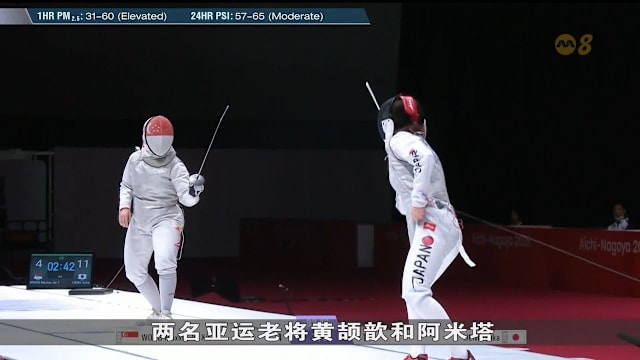 黄颉歆亚运花剑摘铜 半决赛6比15不敌日本上野优佳