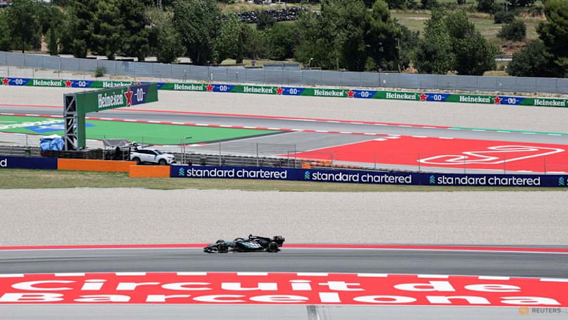 Russell fastest in first Barcelona practice