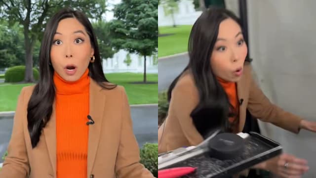 美国白宫附近发生枪击案 在场记者惊慌躲避