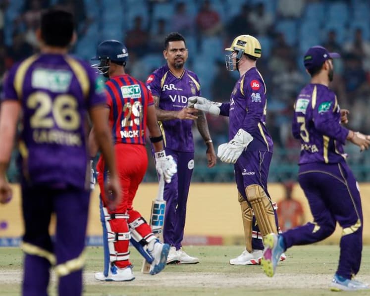 Narine nails IPL Super Over as Kolkata climb off the bottom
