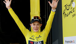 Vingegaard closes difficult chapter as he dons Tour yellow jersey