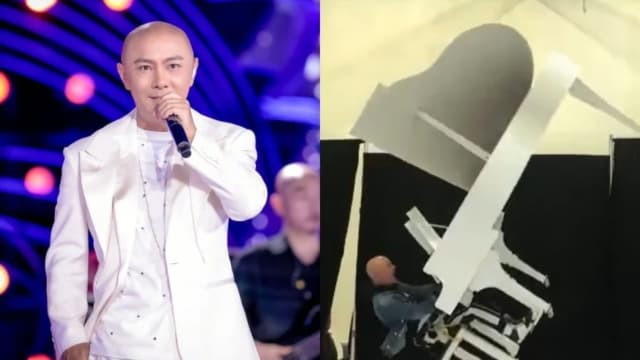 张卫健演唱会彩排爆意外坠地　钢琴空中旋转砸身