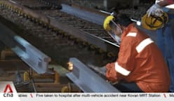 SMRT invests more than S$1m in new machine to strengthen track quality  SMRT invests more than S$1m in new machine to strengthen track quality