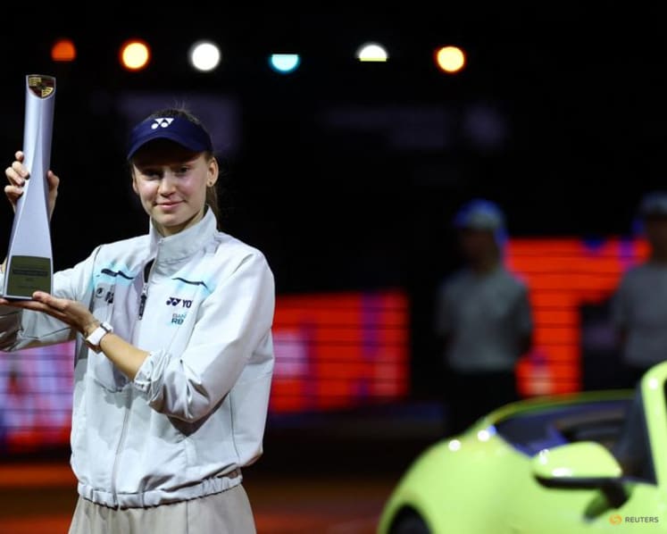 Rybakina beats Muchova to win Stuttgart crown - and a Porsche - for second time
