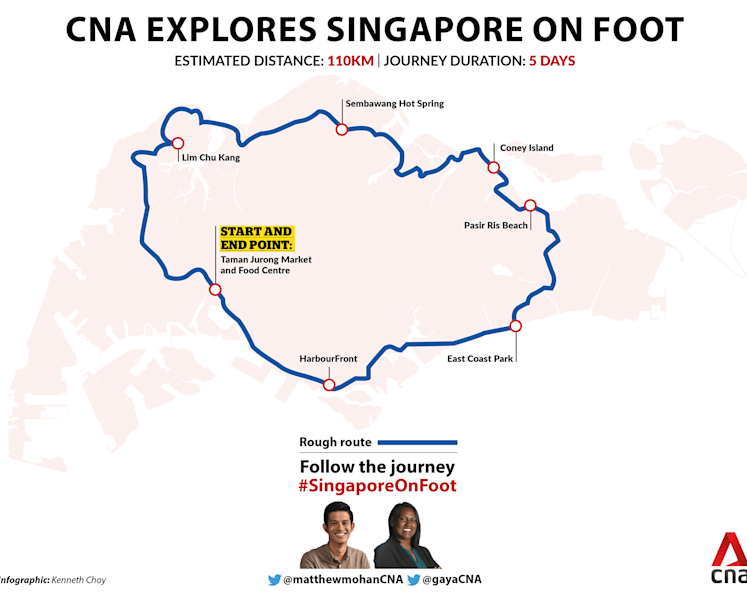110km, five days, two reporters: CNA sets out to explore Singapore on foot