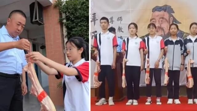 别出心裁？中国一学校以生猪肉奖励优秀师生 工作人员：挺实用