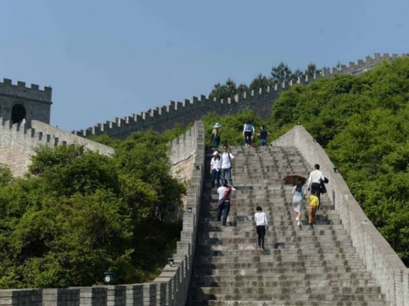 The “fake Great Wall” in Nanchang, Jiangxi province, looks a lot like the real thing. Photo: Visual China Group via South China Morning Post