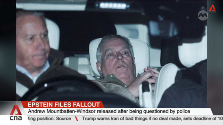 Former Prince Andrew released after 12 hours in police custody