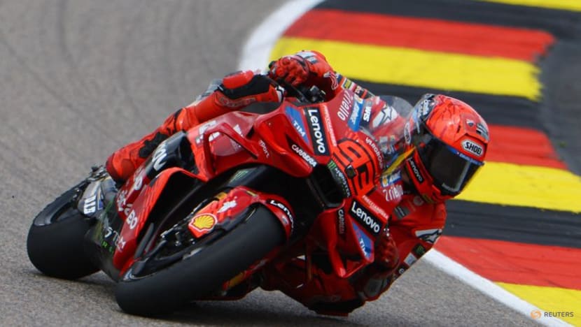 Marc Marquez reigns supreme to win German GP as only 10 riders finish