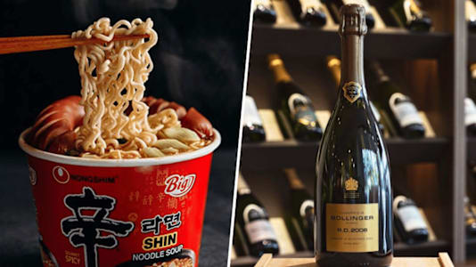 Forget Steak & Oysters, These Sommeliers Pair Their Wine With Instant Noodles