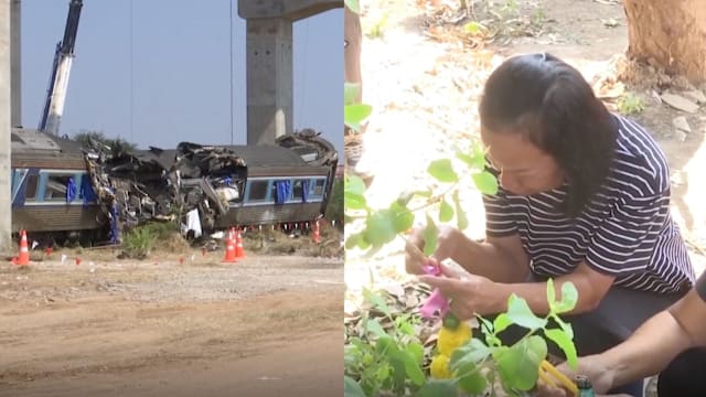 招魂现场泪崩 泰国高铁事故母亲忆亡子称“明天见”