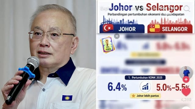 魏家祥：国阵执政柔州 经济表现优于希盟执政雪州