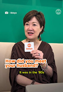 Sounds like the Old & Dangerous star thought her husband was young and dangerous 😏 #8dayssg #8dayssgintv #couple #marriage #love 