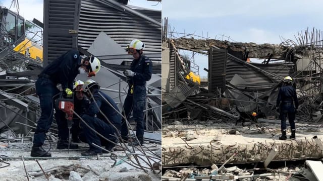 丹戎巴葛工地建筑倒塌 一人下落不明
