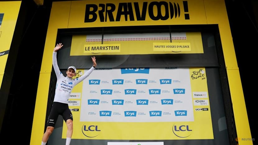 French teenager Seixas grabs white jersey as Tour podium dream gathers pace