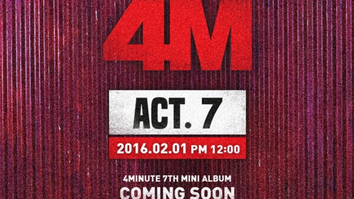 4Minute Confirms Comeback with ′Act. 7′ on February 1 - 8days