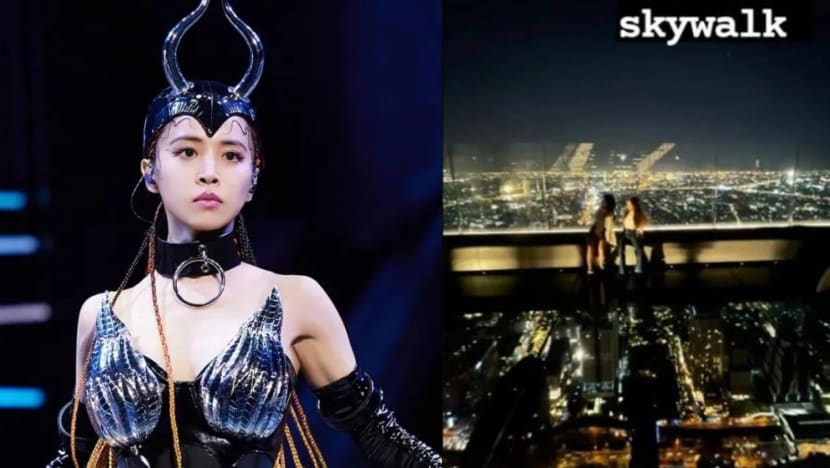 Jolin Tsai’s Voice Cracks From Fear While Walking On Bangkok’s Highest Glass Skywalk
