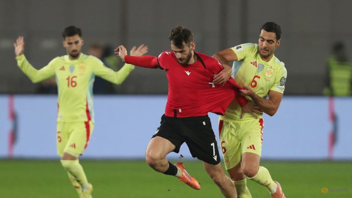 Oyarzabal nets double as Spain beat Georgia to all but seal World Cup ...