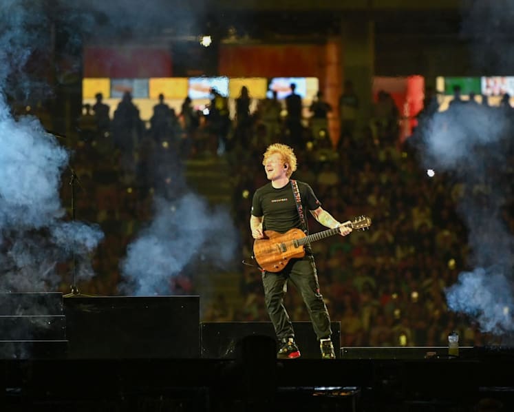 Ed Sheeran sings in Punjabi alongside special guest Diljit Dosanjh at Mumbai concert