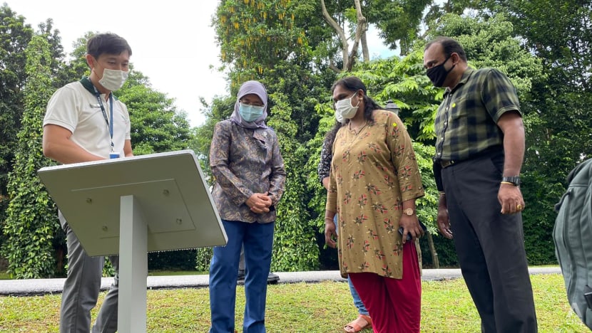 President Halimah shows appreciation to frontline workers with tour of enhanced garden at Istana