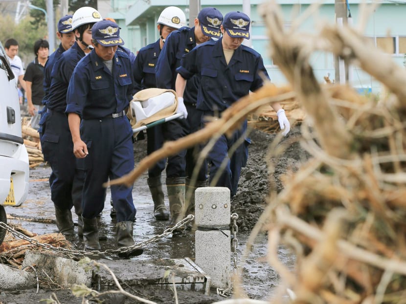 Typhoon, mudslides kill 17 in Japan