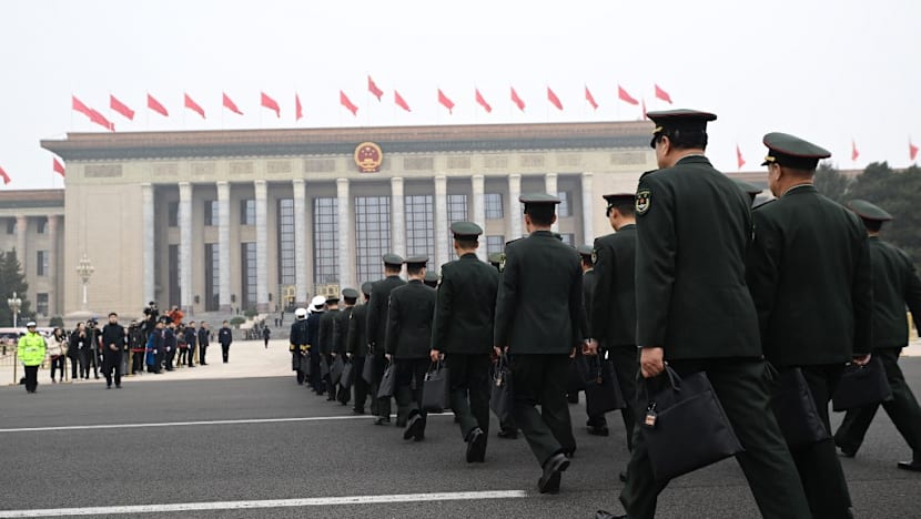 China removes five generals from national lawmaking body