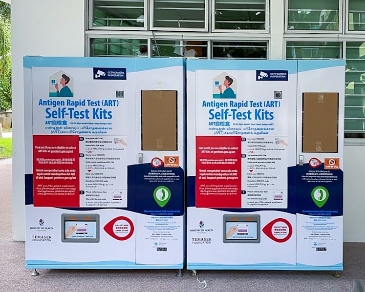 100 vending machines to be set up for collection of COVID-19 self-test kits