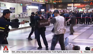 Taiwan holds large-scale emergency drill at busy metro station