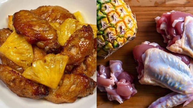 食谱：凤梨烤鸡翅
