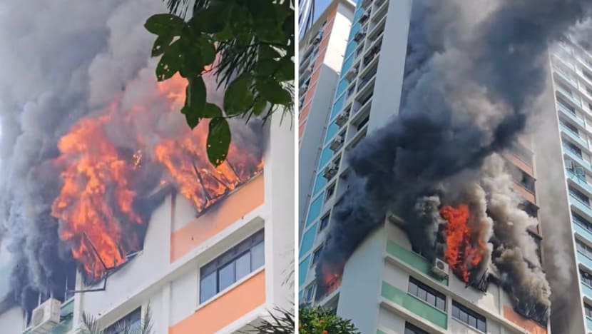 Three people taken to hospital after fire in Toa Payoh flat