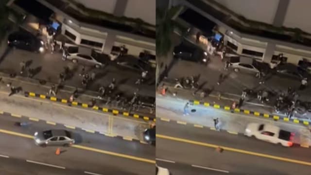 隆市两车撞人群致两伤 马警逮捕四男子助查
