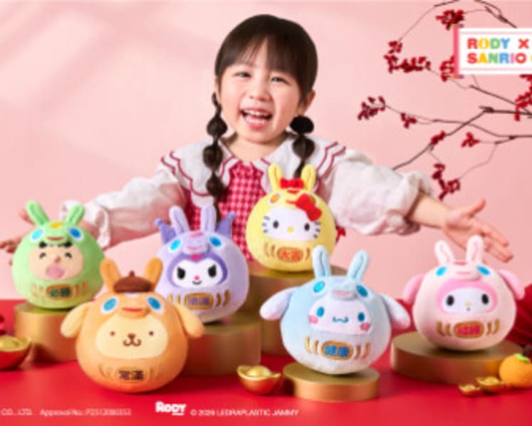 8 Adorable Sanrio characters x Rody "Lucky Plush Daruma Dolls" – Bounce into the New Year