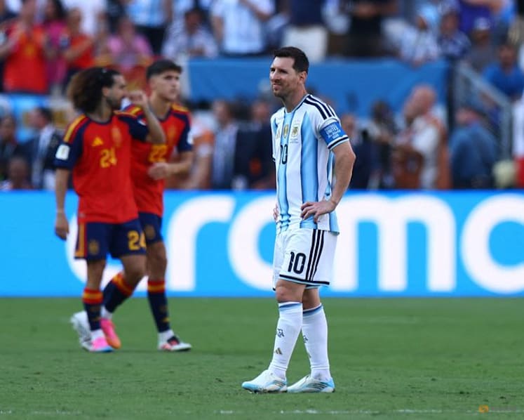 Messi says Argentina's defeat by Spain left immense pain