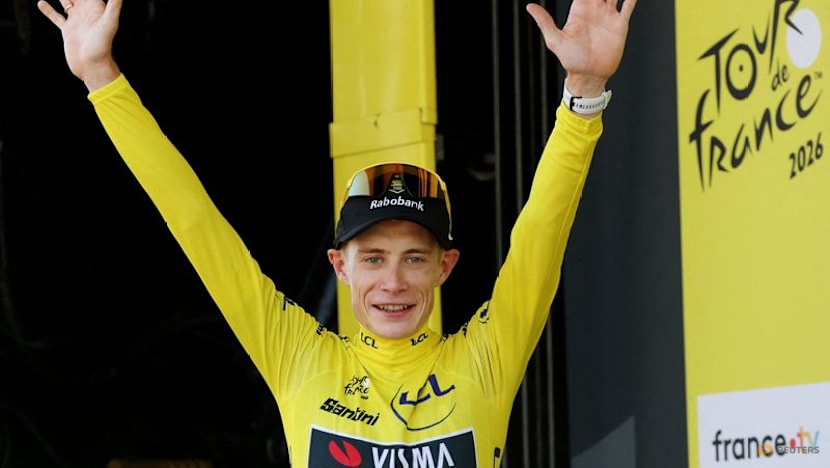 Vingegaard closes difficult chapter as he dons Tour yellow jersey