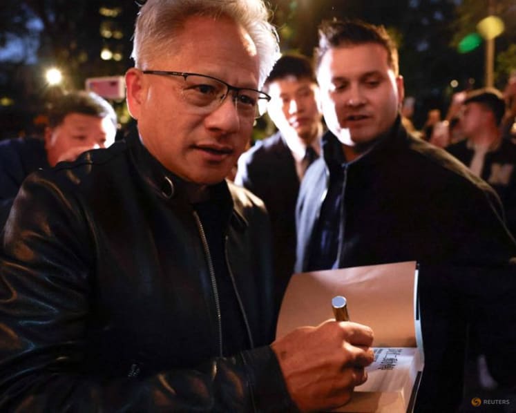 'People's dad' Jensen Huang praises, pushes Nvidia suppliers on mobbed Taiwan visit