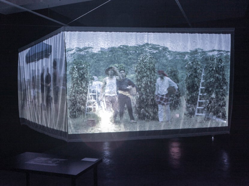 Kin Chui's Performing Coloniality installation at The Substation. Photo: The Substation.