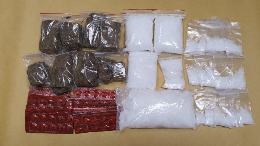 11 arrested, S$1.2 million worth of drugs seized in 2-day islandwide raids: CNB