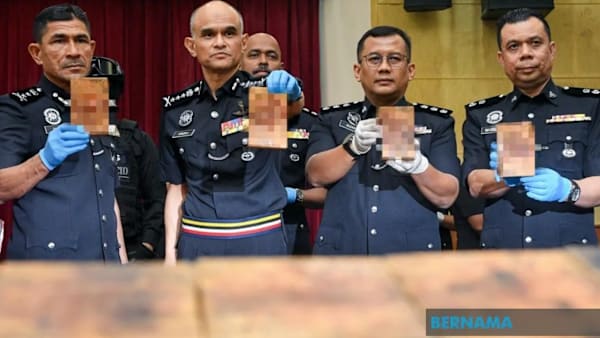 Malaysia gagalkan pengedaran dadah bernilai RM37.5 juta; dadah 600 kilogram dirampas