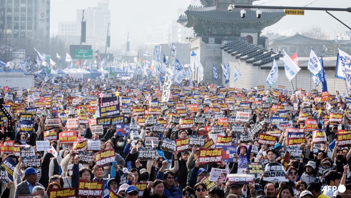 Protests intensify as South Korean court prepares to rule on impeached president Protests intensify as South Korean court prepares to rule on impeached president