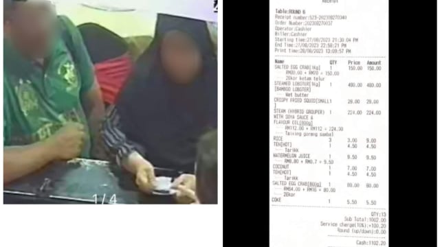 爽点龙虾龙虎斑等贵货 马男餐后嫌贵只肯付三分之一