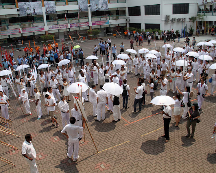 Nomination Day: Colourful, cacophonous and fiercely partisan