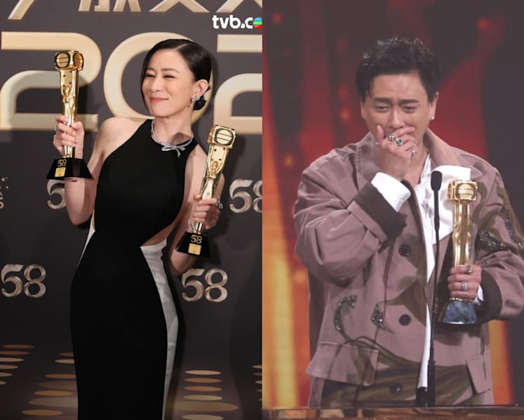 Charmaine Sheh sets Best Actress record, Bosco Wong wins first Best Actor at TVB Anniversary Awards