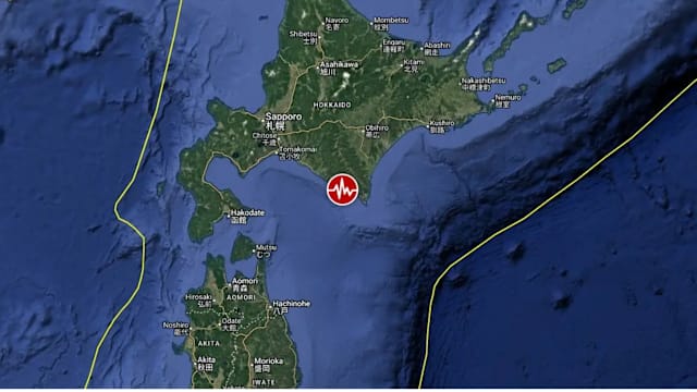 日本北海道近海发生6级地震