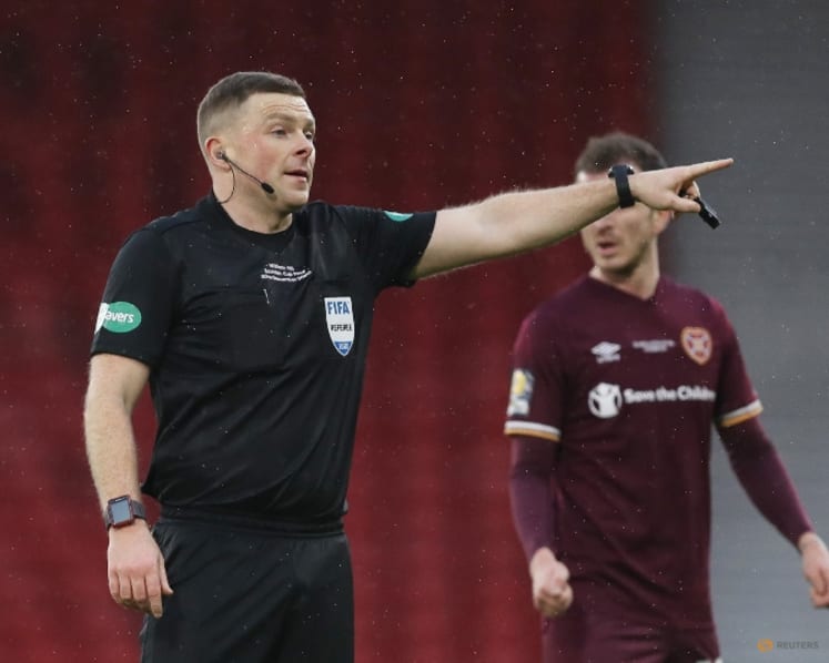 Scottish ref under police protection as Celtic penalty sparks online threats