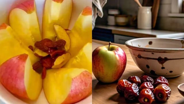食谱：红枣蒸苹果