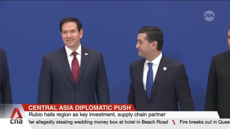 US State Secretary Rubio meets counterparts from five Central Asian nations in Uzbekistan